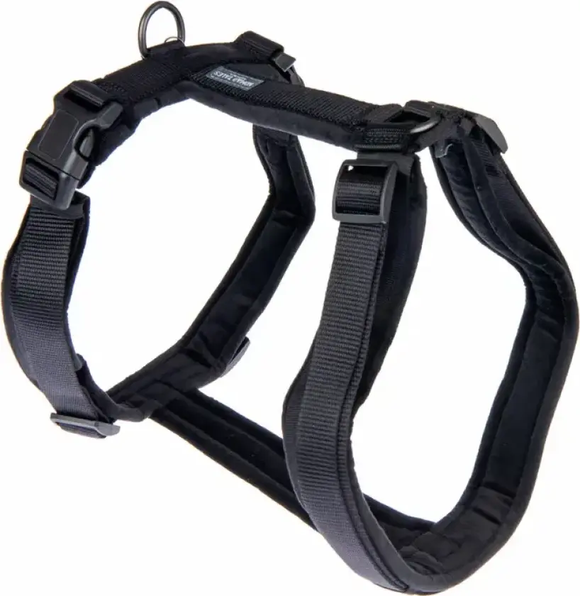 Blush hundesele, ebony - Passende bånd: 200 cm lang, 20 mm breit