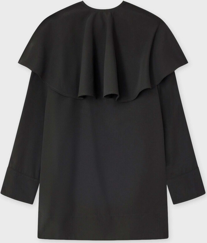 Dress Light Twill Suiting Collar Mini Black 34