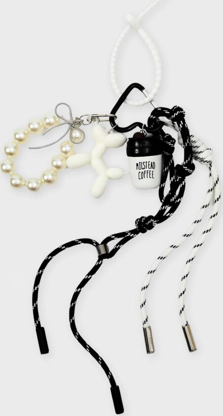 Bag Charm Set White ONESIZE