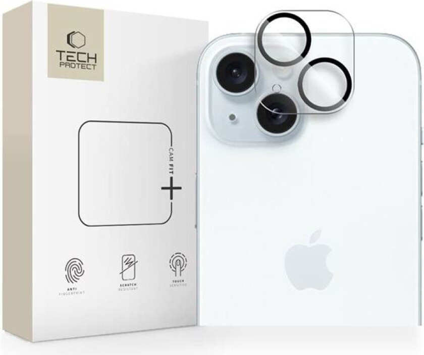 Cam Fit+ kameradeksel for iPhone 14 / 14 Plus / 15 / 15 Plus - Klar