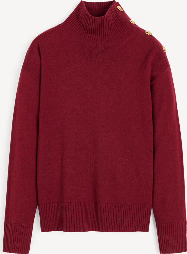 Vanille Wool Sweater Dame Cabernet M