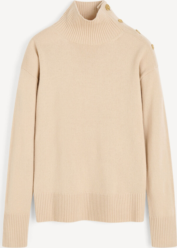 Vanille Wool Sweater Dame Old Beige 2XS