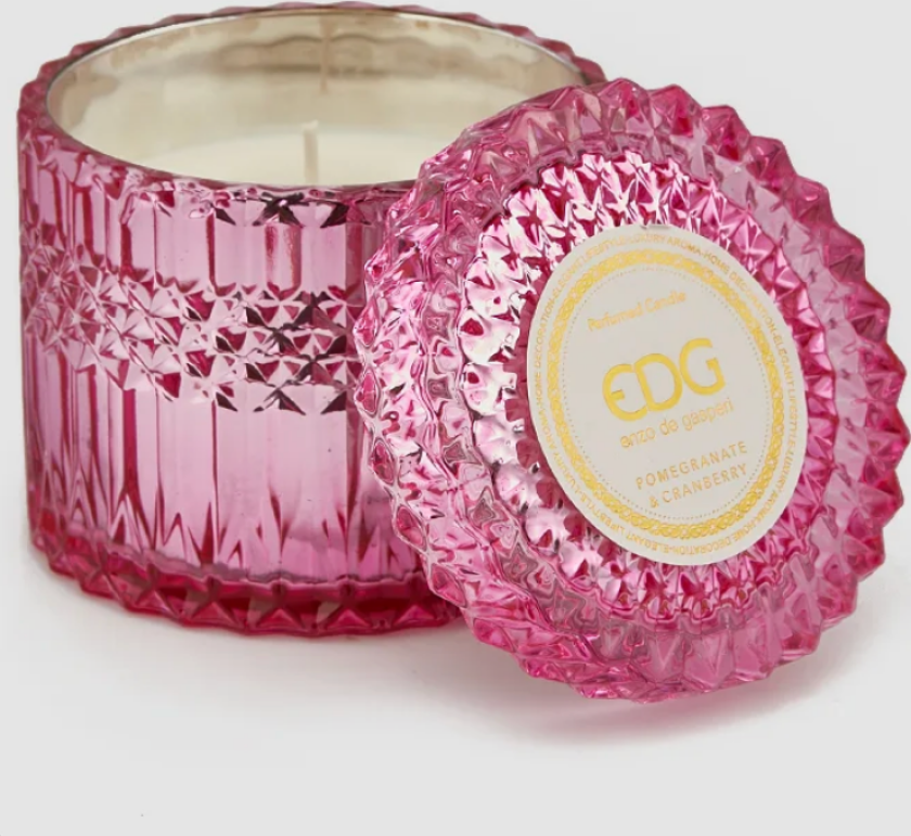 Enzo De Gasperi Duftlys Stort Crystal Cranberry & Pomegranate