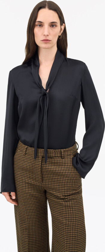 Soren Draped Slim-Fit Blouse