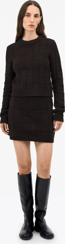 Cherry Cotton Wool Skirt