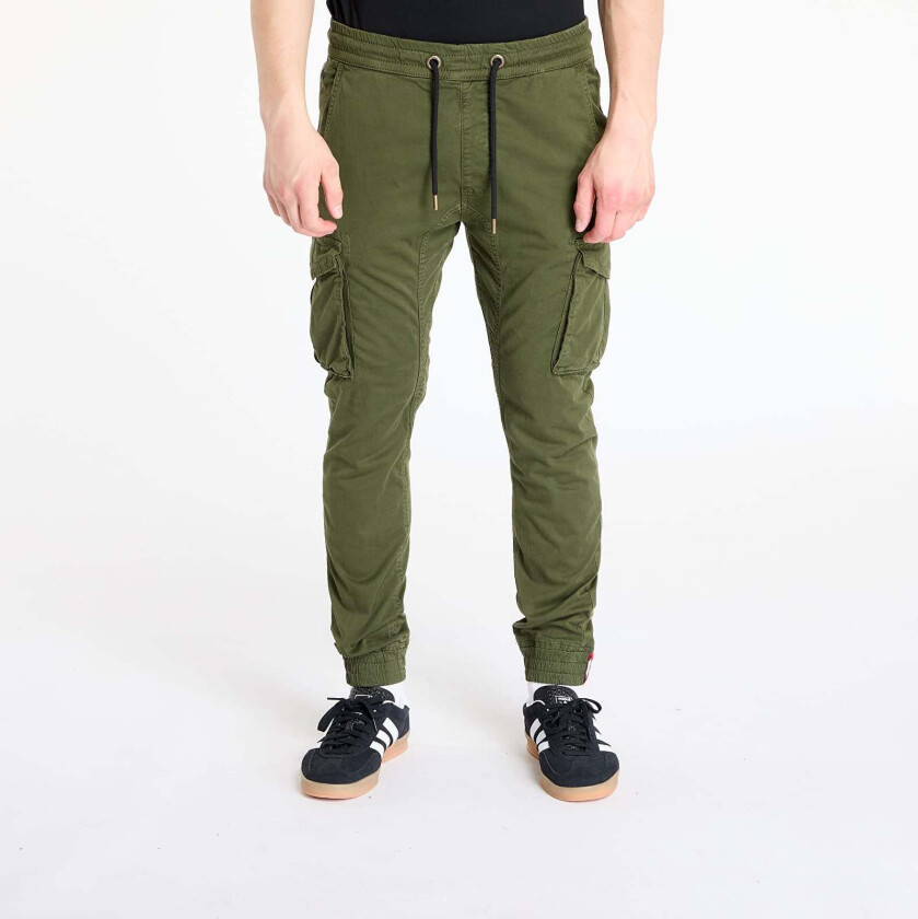 Bukser Alpha Industries Cotton Twill Jogger Dark Olive L
