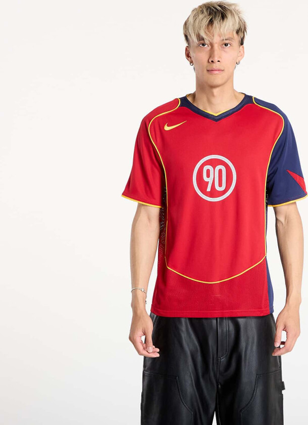 Jersey Nike Total 90 Men's Dri-FIT Soccer Jersey Gym Red/ Midnight Navy/ University Gold M