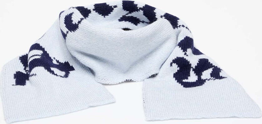 Skjerf Palm Angels Logo Knit Scarf Light Blue/ Navy Blue Universal