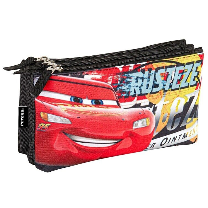 PERONA Disney Cars Sponsor triple pencil case
