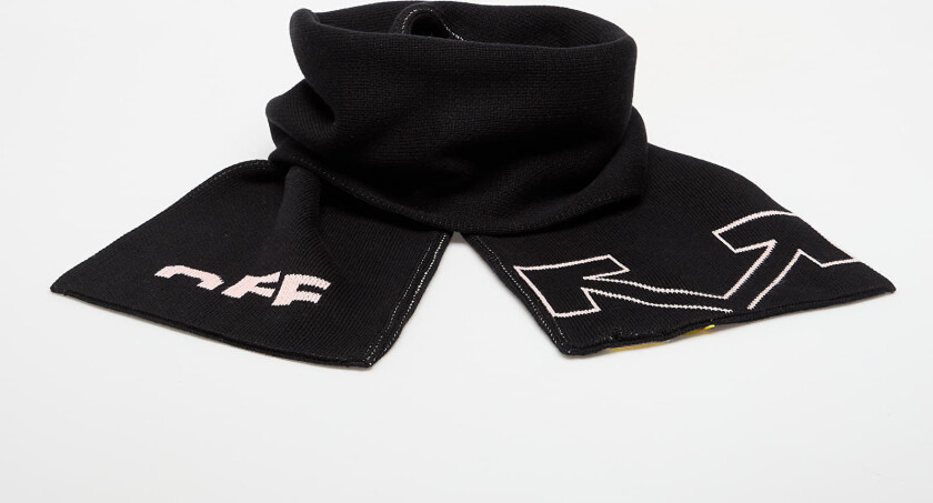Skjerf OFF-WHITE KIDS Type Logo Scarf Black/ Soft Pink Universal