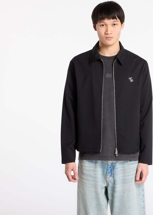 Jakke Filling Pieces Coach Jacket Twill Wool Black M