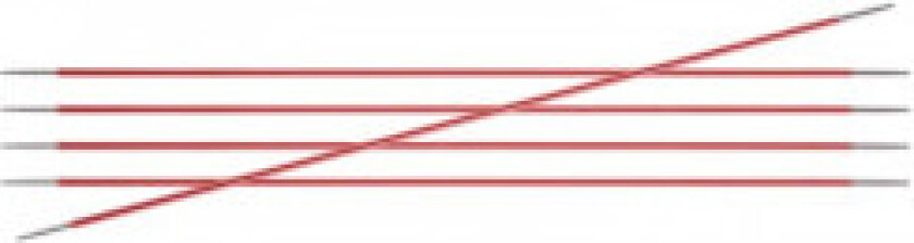 Zing Strømpepinner Aluminium 15cm 2,00mm / 5.9in US0 Coral