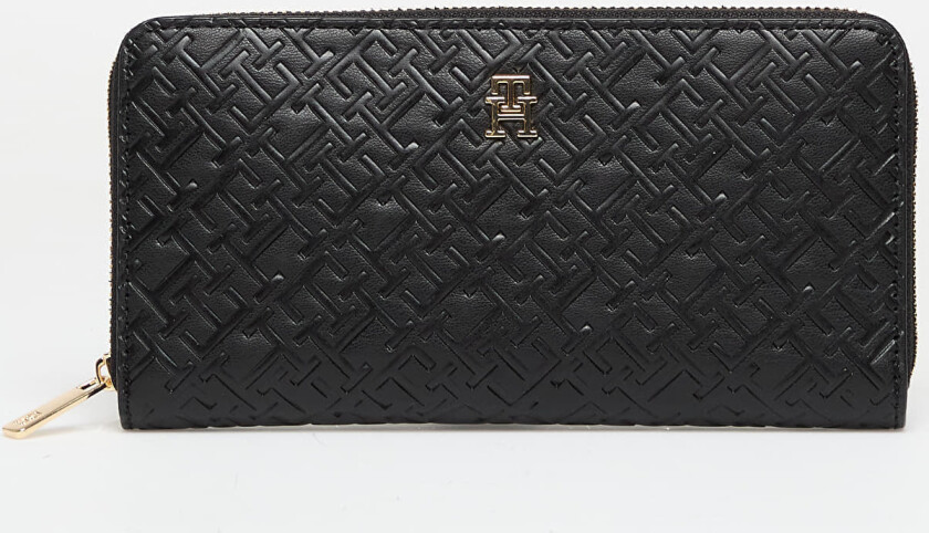 Lommebok Tommy Hilfiger TH Icon Large Za Mono Embo Wallet Black Universal