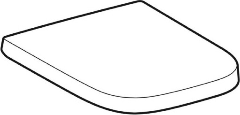GEBERIT toalettsete m/lokk duroplast hvit