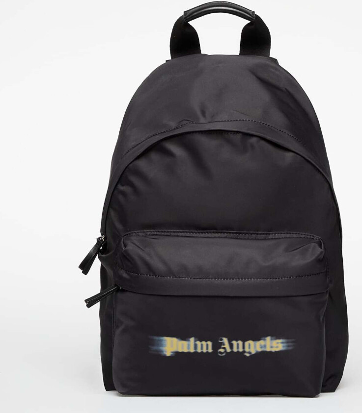 Ryggsekk Palm Angels Kids Blurred Logo Big Backpack Black/ Ocher Yellow Universal