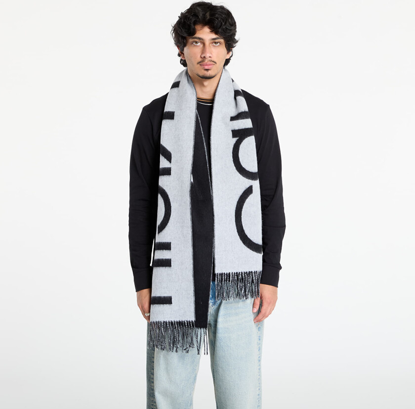 Skjerf Calvin Klein Bold Logo Brushed Scarf Black Universal