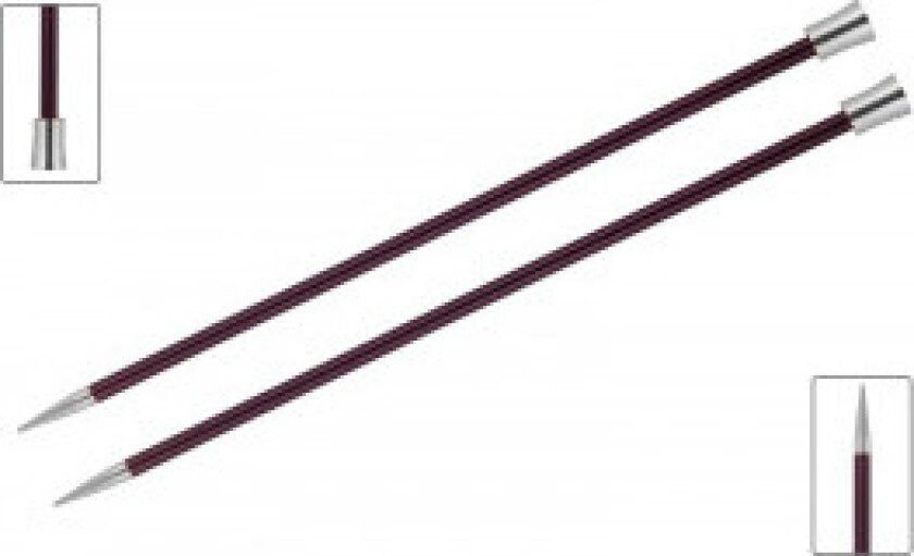 Zing Strikkepinner / Genserpinner Aluminium 35cm 12,00mm / 13.