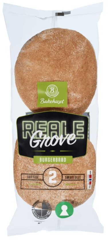 Burgerbrød Grove 2stk 160g