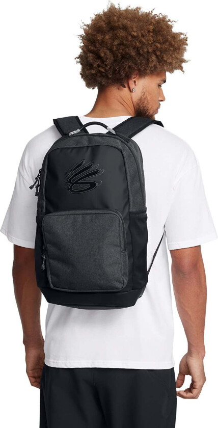 Ryggsekk Under Armour Curry Splash Backpack Black/ Jet Gray Full Heather/ Black Universal
