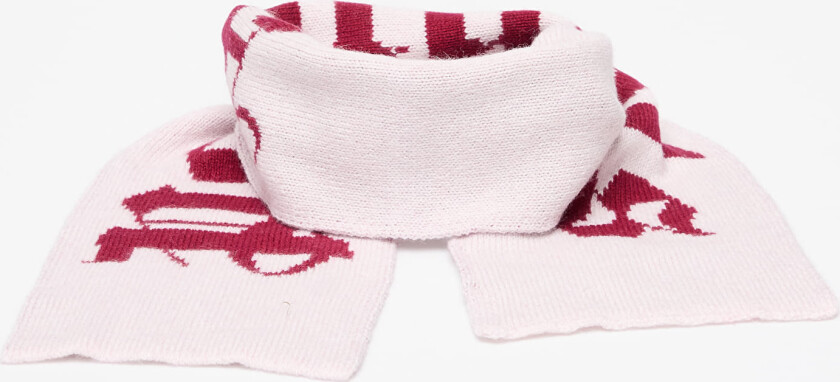 Skjerf Palm Angels Kids Logo Knit Scarf Rose Pink/ Brick Red Universal