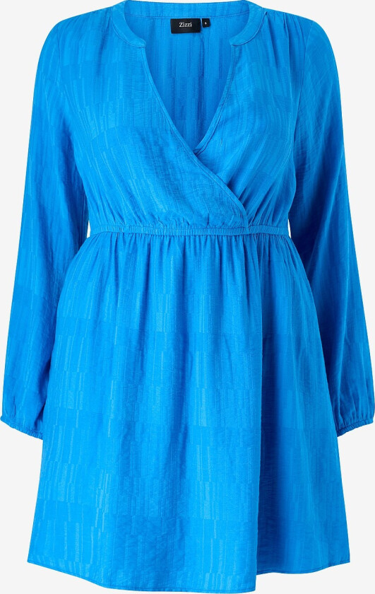 Kjole caMonica L/S Abk Dress - Blå