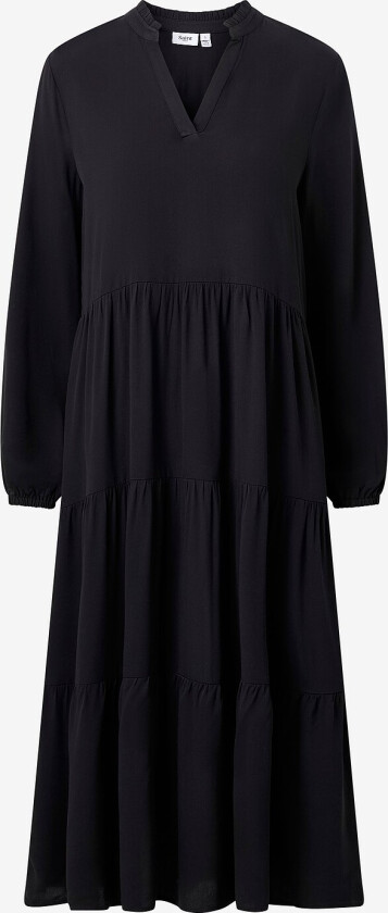 Kjole EdinaSZ Maxi LS Dress - Svart
