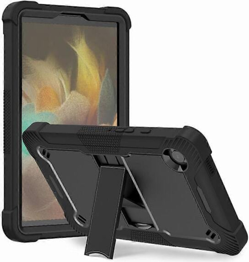 For Samsung Galaxy Tab A9 Støtte Cover Silikon+PC Beskyttende Støtsikkert Nettbrettdeksel