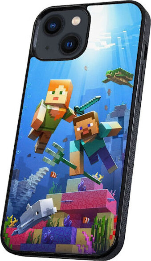 iPhone 13 Mini - Deksel/Mobildeksel Minecraft