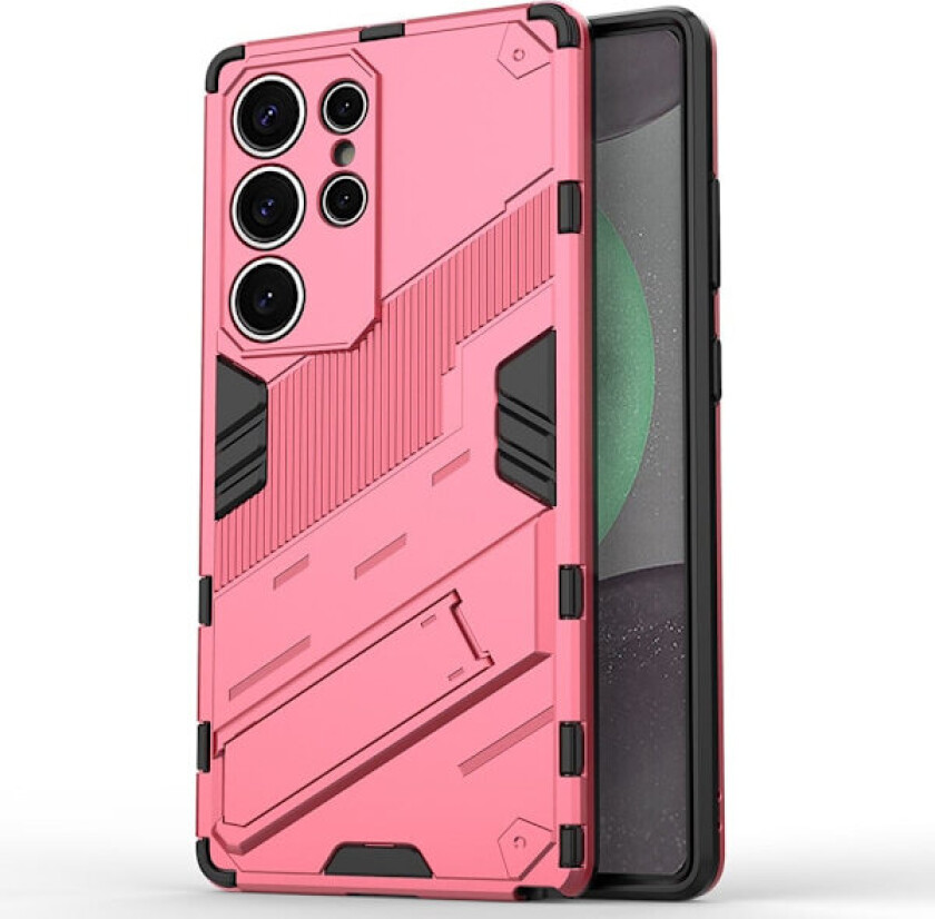 Støtsikkert hybriddeksel med et moderne preg for Samsung Galaxy S25 Ultra - Rose