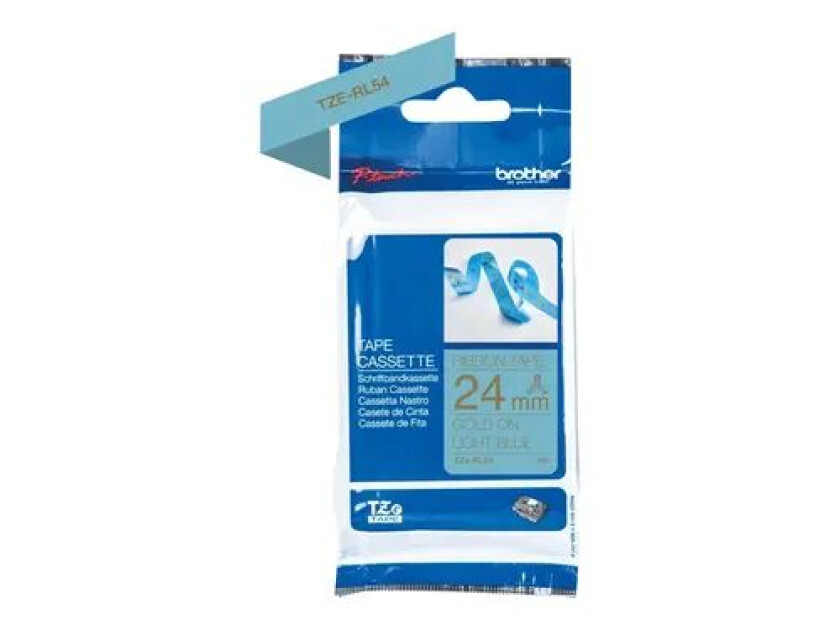 Tape Stoff 24mm Tze-rl54 Gull/lyse Bl� Satin