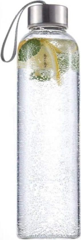 550ml Sports Drikkeflaske i Glass med Stropp BPA-Fri Bærbar Miljøvennlig Drikkeflaske Lekkasjesikker Stilig Bærbar Drikkeflaske
