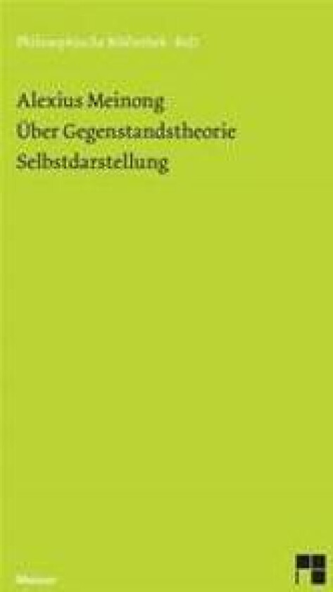 Über Gegenstandstheorie. Selbstdarstellung.