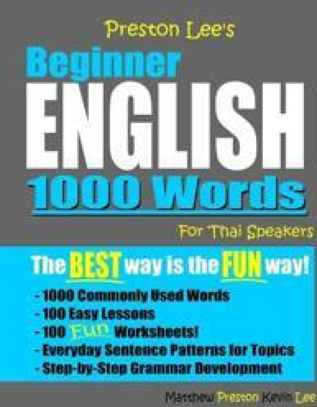 Preston Lee's Beginner English 1000 Words For Thai Speakers