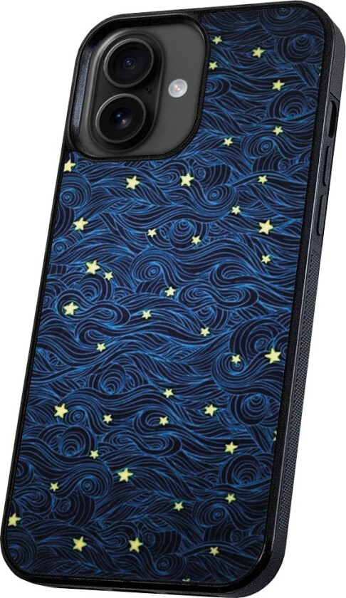 iPhone 16 - Deksel/Mobildeksel Stjernemønster
