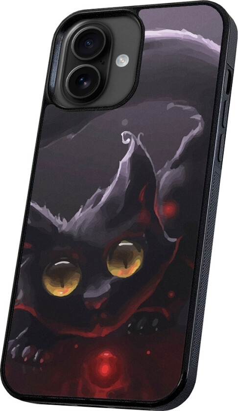iPhone 16 - Deksel/Mobildeksel Svart Katt