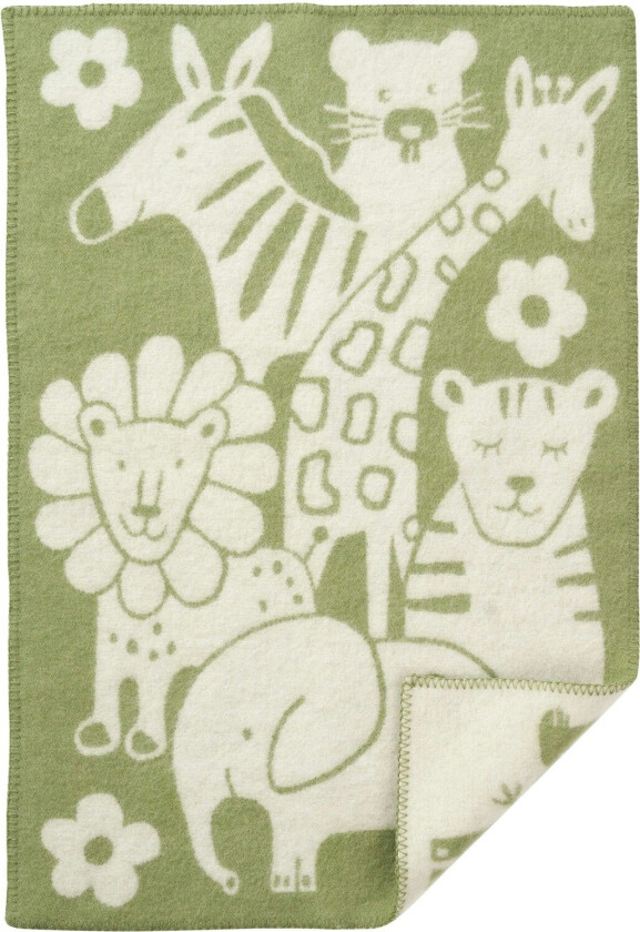 Picnic Pledd 65x90 Cm - Pledd & Tepper Økologisk Lammeull Grønn - 246204