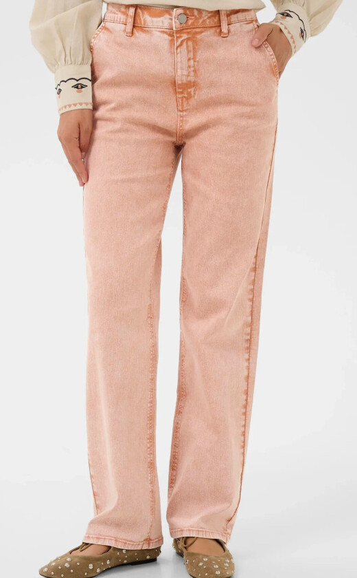 Crvisti Straight Washed Twill - Pink - 40 x 32