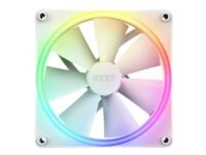 F140 RGB DUO - White - Kabinettvifte - 140mm - Hvit med RGB-lys - 36 dBA