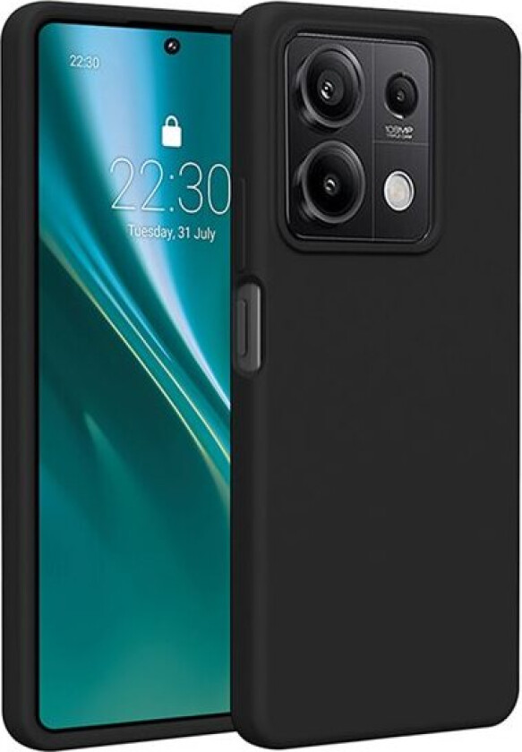 Silikonskall for for Xiaomi Redmi 15C 5G - Svart