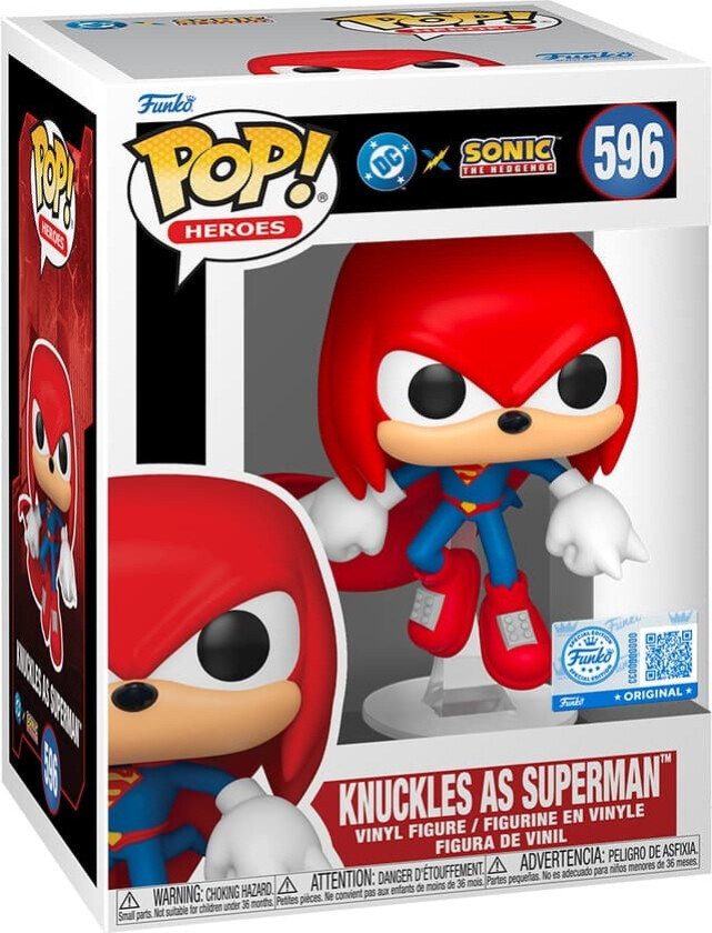 POP Sonic The Hedgehog actionfigur (Knuckles As Superman)