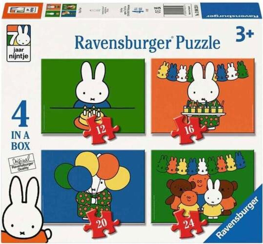 Jigsaw Puzzle 4in1 Nijntje 70 Years