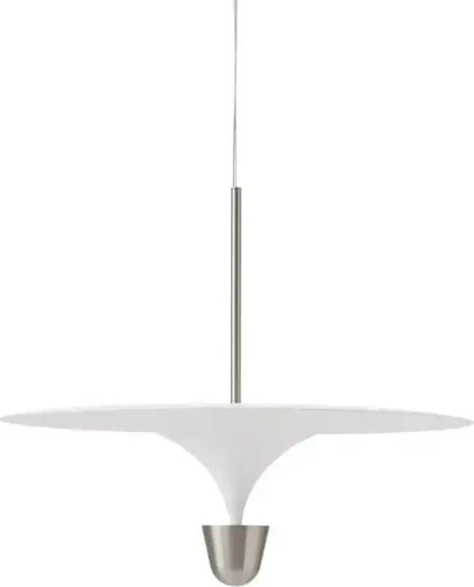 Kantarell LED-pendellampe, Ø 60 cm, nikkel