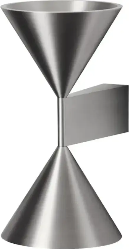 Vegglampe Apollo 24, aluminiumsfarget, opp/ned, 24 cm, GU10