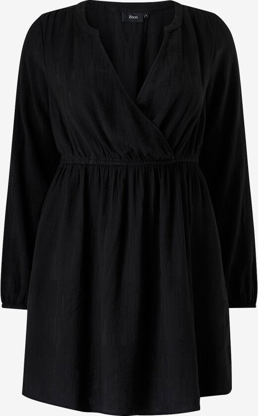 Kjole caMonica L/S Abk Dress - Svart
