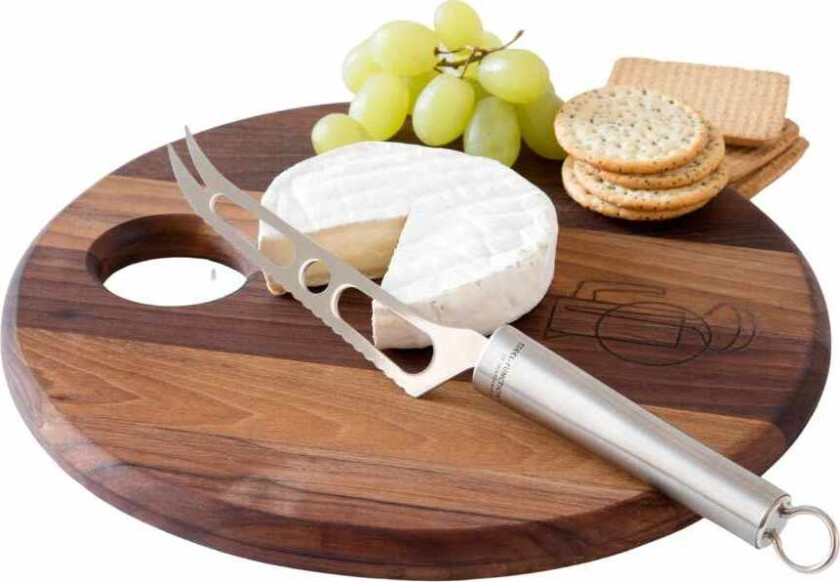 Skjærebrett Rundt i Valnøtt