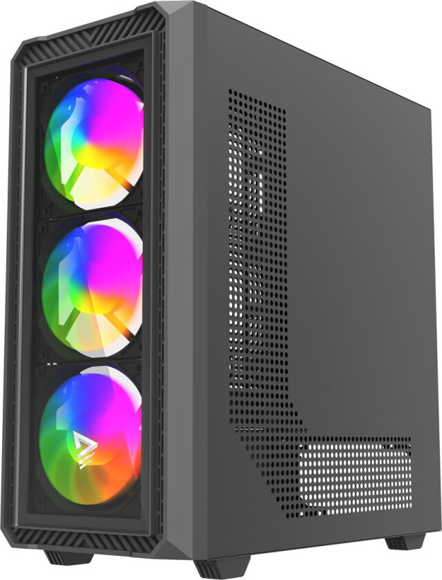 Noctis Glass RGB Cube PC-kabinett - Midi Tower, ATX - Svart