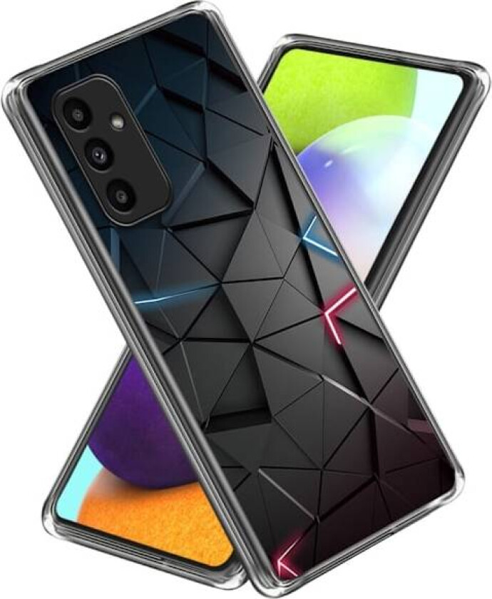 Deco Samsung Galaxy A15 deksel - Svart Trekant
