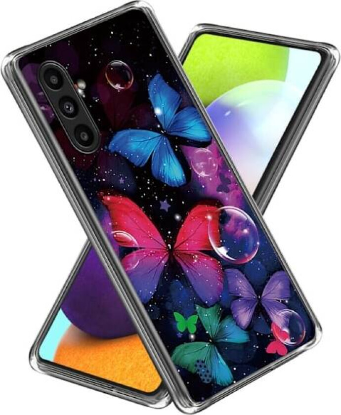 Deco Samsung Galaxy A14 / Samsung Galaxy A14 5G deksel - Fargerike Sommerfugler