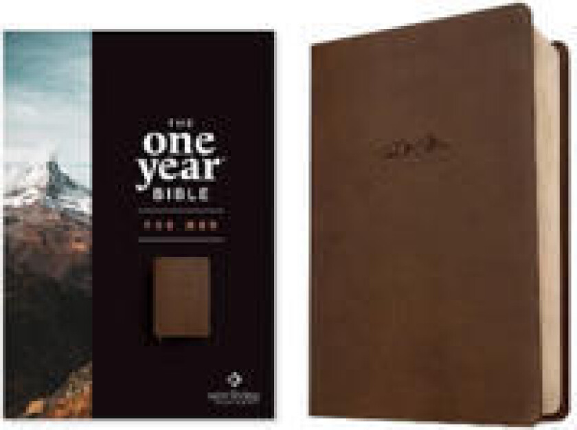 NLT The One Year Bible for Men, Rustic Brown
