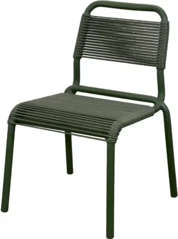 Al Dente stol, stabelbar m/dark green Weave Dark green